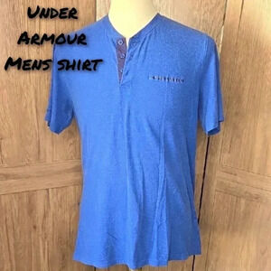 Under Armour Mens blue gym golf athletic shirt